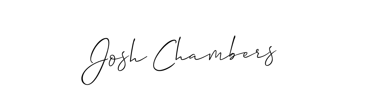 Josh Chambers stylish signature style. Best Handwritten Sign (Allison_Script) for my name. Handwritten Signature Collection Ideas for my name Josh Chambers. Josh Chambers signature style 2 images and pictures png