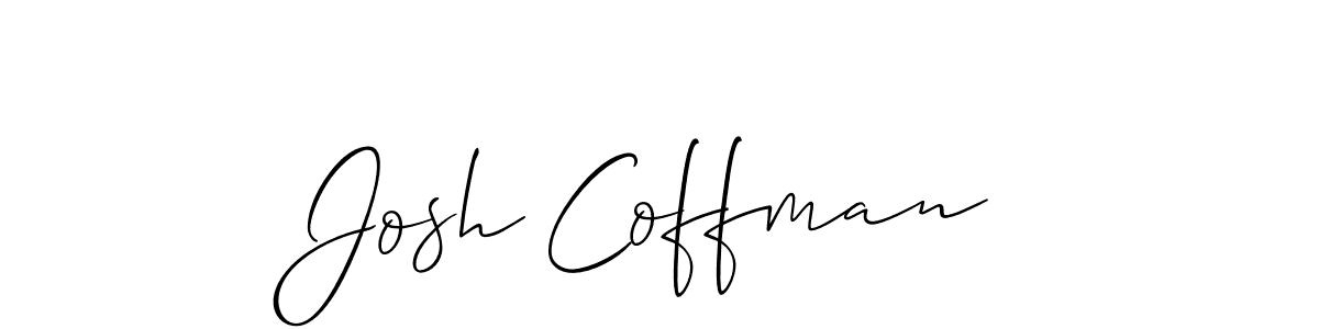 The best way (Allison_Script) to make a short signature is to pick only two or three words in your name. The name Josh Coffman include a total of six letters. For converting this name. Josh Coffman signature style 2 images and pictures png