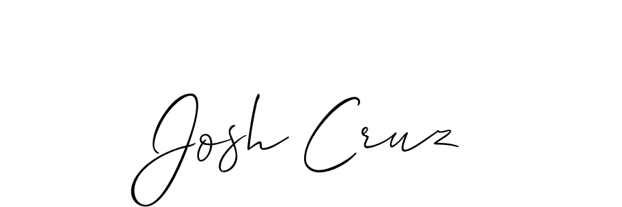 How to make Josh Cruz signature? Allison_Script is a professional autograph style. Create handwritten signature for Josh Cruz name. Josh Cruz signature style 2 images and pictures png