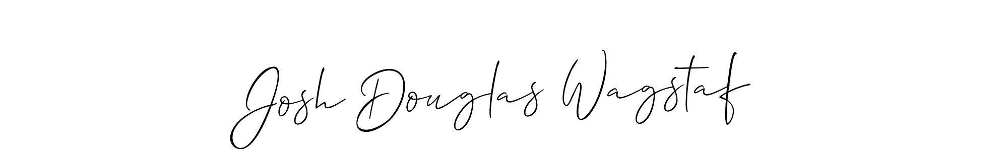 Allison_Script is a professional signature style that is perfect for those who want to add a touch of class to their signature. It is also a great choice for those who want to make their signature more unique. Get Josh Douglas Wagstaf name to fancy signature for free. Josh Douglas Wagstaf signature style 2 images and pictures png
