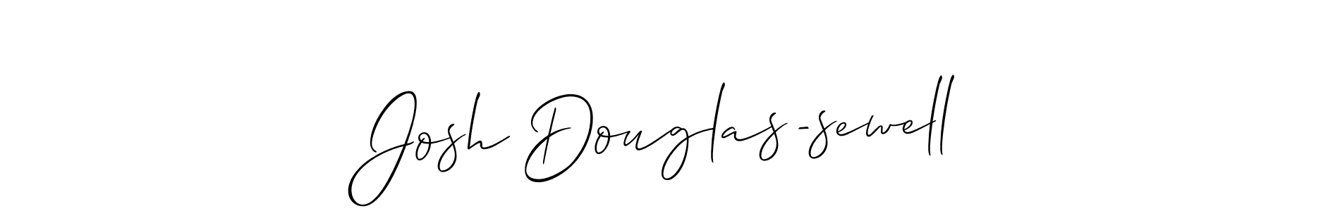 Use a signature maker to create a handwritten signature online. With this signature software, you can design (Allison_Script) your own signature for name Josh Douglas-sewell. Josh Douglas-sewell signature style 2 images and pictures png