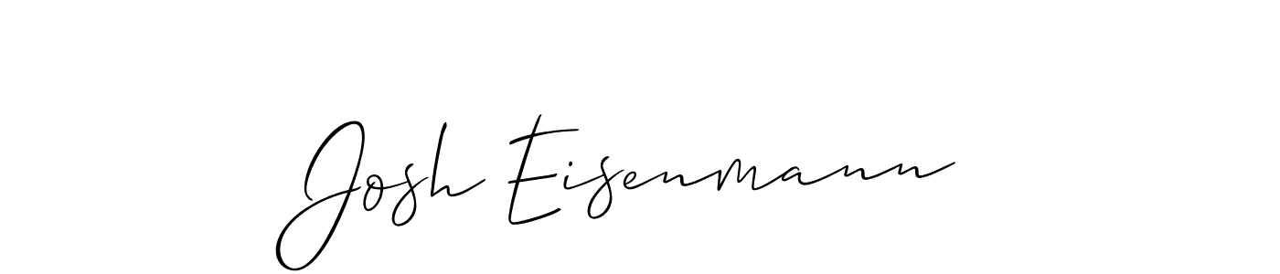 How to make Josh Eisenmann name signature. Use Allison_Script style for creating short signs online. This is the latest handwritten sign. Josh Eisenmann signature style 2 images and pictures png