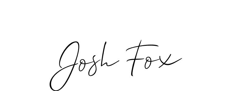 Allison_Script is a professional signature style that is perfect for those who want to add a touch of class to their signature. It is also a great choice for those who want to make their signature more unique. Get Josh Fox name to fancy signature for free. Josh Fox signature style 2 images and pictures png