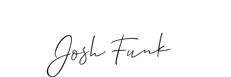 It looks lik you need a new signature style for name Josh Funk. Design unique handwritten (Allison_Script) signature with our free signature maker in just a few clicks. Josh Funk signature style 2 images and pictures png