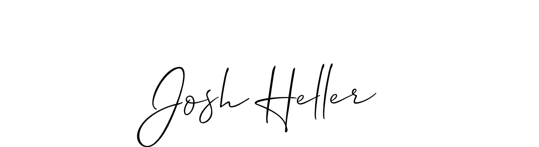 Make a beautiful signature design for name Josh Heller. With this signature (Allison_Script) style, you can create a handwritten signature for free. Josh Heller signature style 2 images and pictures png