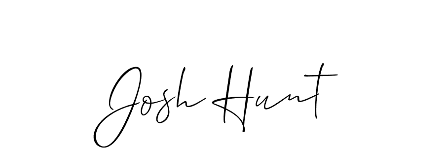 How to make Josh Hunt signature? Allison_Script is a professional autograph style. Create handwritten signature for Josh Hunt name. Josh Hunt signature style 2 images and pictures png