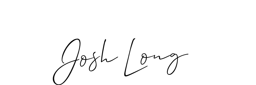 How to make Josh Long name signature. Use Allison_Script style for creating short signs online. This is the latest handwritten sign. Josh Long signature style 2 images and pictures png
