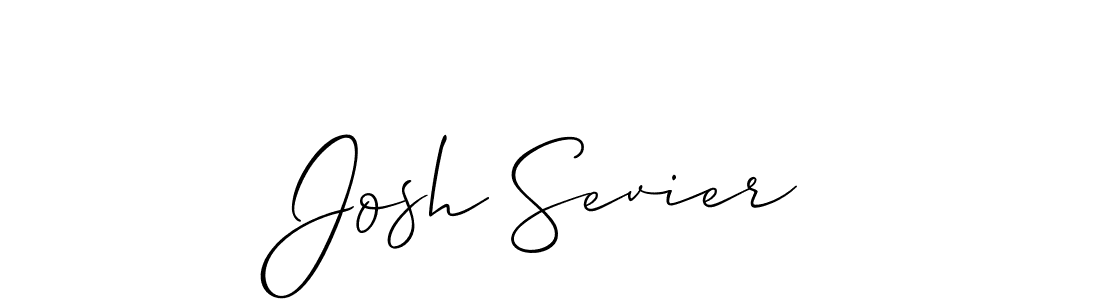 Create a beautiful signature design for name Josh Sevier. With this signature (Allison_Script) fonts, you can make a handwritten signature for free. Josh Sevier signature style 2 images and pictures png