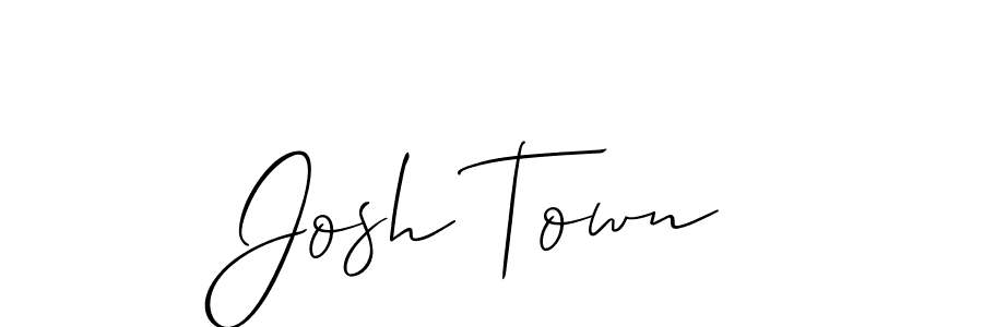 It looks lik you need a new signature style for name Josh Town. Design unique handwritten (Allison_Script) signature with our free signature maker in just a few clicks. Josh Town signature style 2 images and pictures png