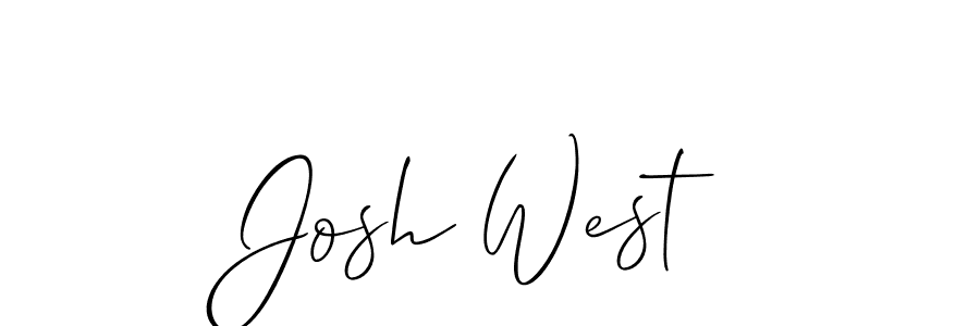 How to Draw Josh West signature style? Allison_Script is a latest design signature styles for name Josh West. Josh West signature style 2 images and pictures png