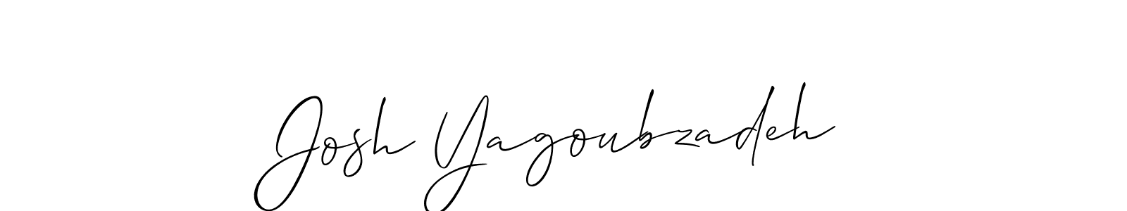 if you are searching for the best signature style for your name Josh Yagoubzadeh. so please give up your signature search. here we have designed multiple signature styles  using Allison_Script. Josh Yagoubzadeh signature style 2 images and pictures png