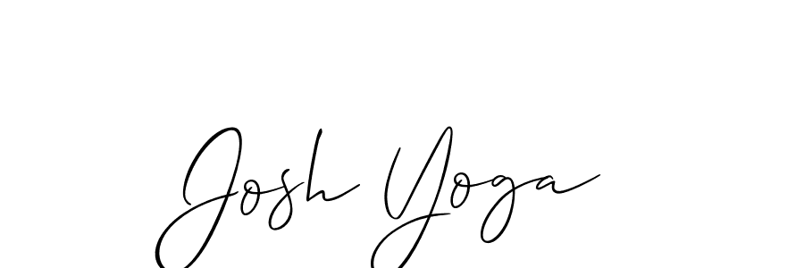 Create a beautiful signature design for name Josh Yoga. With this signature (Allison_Script) fonts, you can make a handwritten signature for free. Josh Yoga signature style 2 images and pictures png