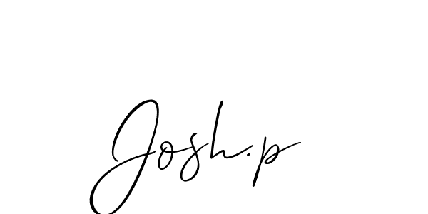 Allison_Script is a professional signature style that is perfect for those who want to add a touch of class to their signature. It is also a great choice for those who want to make their signature more unique. Get Josh.p name to fancy signature for free. Josh.p signature style 2 images and pictures png