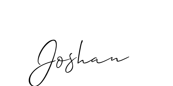 Make a beautiful signature design for name Joshan. With this signature (Allison_Script) style, you can create a handwritten signature for free. Joshan signature style 2 images and pictures png