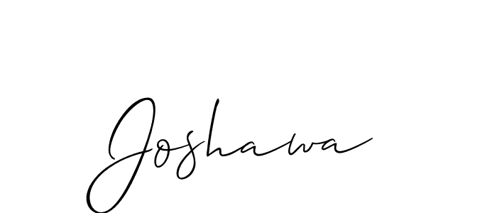 Create a beautiful signature design for name Joshawa. With this signature (Allison_Script) fonts, you can make a handwritten signature for free. Joshawa signature style 2 images and pictures png