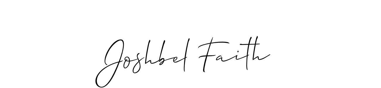 How to make Joshbel Faith name signature. Use Allison_Script style for creating short signs online. This is the latest handwritten sign. Joshbel Faith signature style 2 images and pictures png