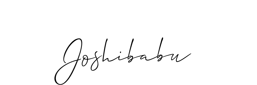 Also we have Joshibabu name is the best signature style. Create professional handwritten signature collection using Allison_Script autograph style. Joshibabu signature style 2 images and pictures png