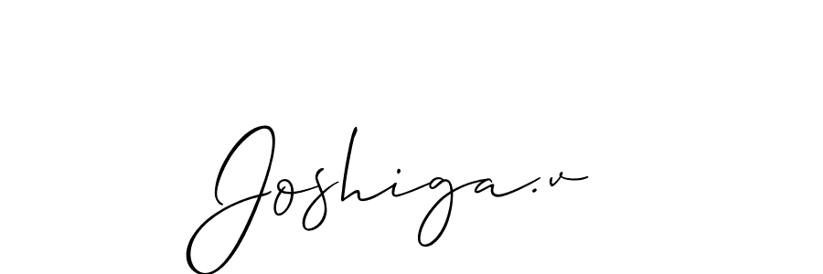 Create a beautiful signature design for name Joshiga.v. With this signature (Allison_Script) fonts, you can make a handwritten signature for free. Joshiga.v signature style 2 images and pictures png