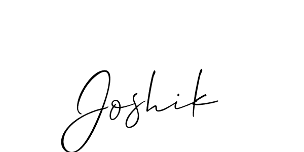 Similarly Allison_Script is the best handwritten signature design. Signature creator online .You can use it as an online autograph creator for name Joshik. Joshik signature style 2 images and pictures png