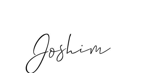 You should practise on your own different ways (Allison_Script) to write your name (Joshim) in signature. don't let someone else do it for you. Joshim signature style 2 images and pictures png