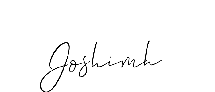 Once you've used our free online signature maker to create your best signature Allison_Script style, it's time to enjoy all of the benefits that Joshimh name signing documents. Joshimh signature style 2 images and pictures png