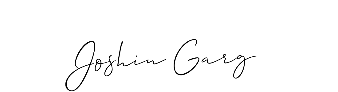 You should practise on your own different ways (Allison_Script) to write your name (Joshin Garg) in signature. don't let someone else do it for you. Joshin Garg signature style 2 images and pictures png