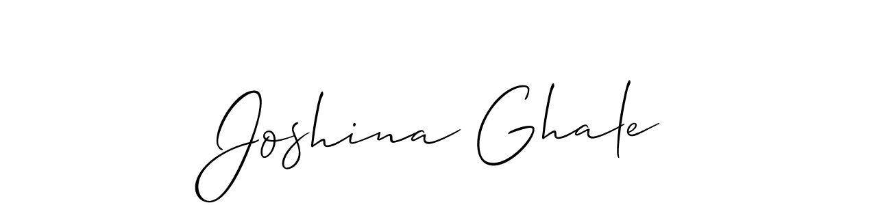 Make a short Joshina Ghale signature style. Manage your documents anywhere anytime using Allison_Script. Create and add eSignatures, submit forms, share and send files easily. Joshina Ghale signature style 2 images and pictures png