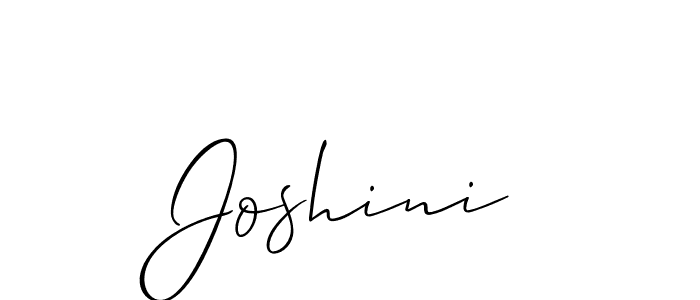 Similarly Allison_Script is the best handwritten signature design. Signature creator online .You can use it as an online autograph creator for name Joshini. Joshini signature style 2 images and pictures png