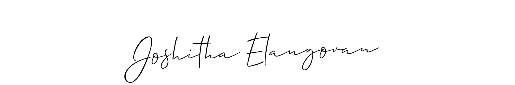 See photos of Joshitha Elangovan official signature by Spectra . Check more albums & portfolios. Read reviews & check more about Allison_Script font. Joshitha Elangovan signature style 2 images and pictures png