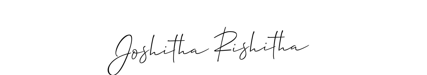 Once you've used our free online signature maker to create your best signature Allison_Script style, it's time to enjoy all of the benefits that Joshitha Rishitha name signing documents. Joshitha Rishitha signature style 2 images and pictures png