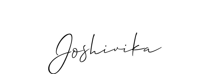 You should practise on your own different ways (Allison_Script) to write your name (Joshivika) in signature. don't let someone else do it for you. Joshivika signature style 2 images and pictures png