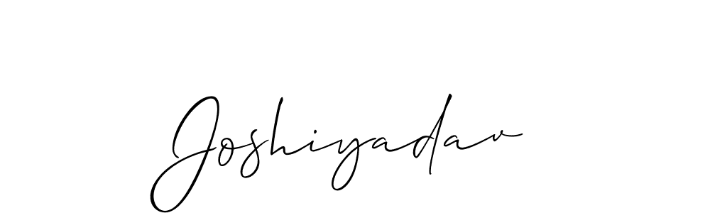 Make a short Joshiyadav signature style. Manage your documents anywhere anytime using Allison_Script. Create and add eSignatures, submit forms, share and send files easily. Joshiyadav signature style 2 images and pictures png