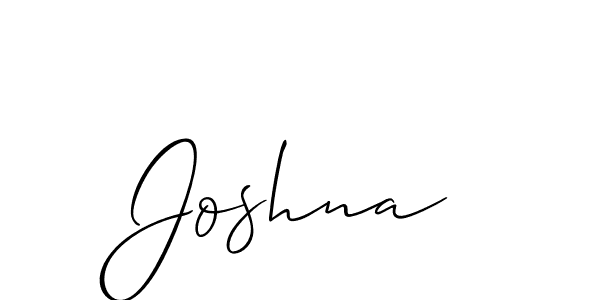 Also we have Joshna name is the best signature style. Create professional handwritten signature collection using Allison_Script autograph style. Joshna signature style 2 images and pictures png