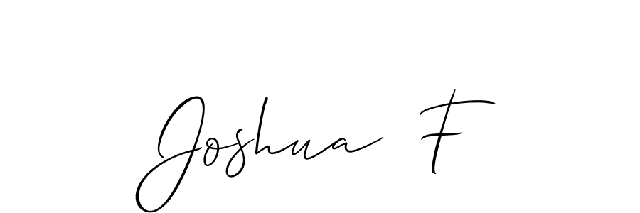 Create a beautiful signature design for name Joshua  F. With this signature (Allison_Script) fonts, you can make a handwritten signature for free. Joshua  F signature style 2 images and pictures png