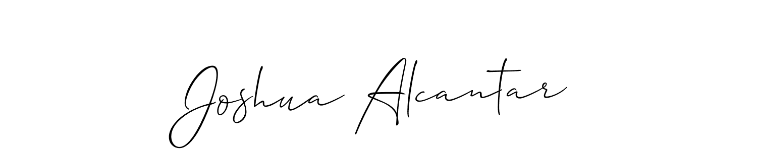 Make a beautiful signature design for name Joshua Alcantar. With this signature (Allison_Script) style, you can create a handwritten signature for free. Joshua Alcantar signature style 2 images and pictures png