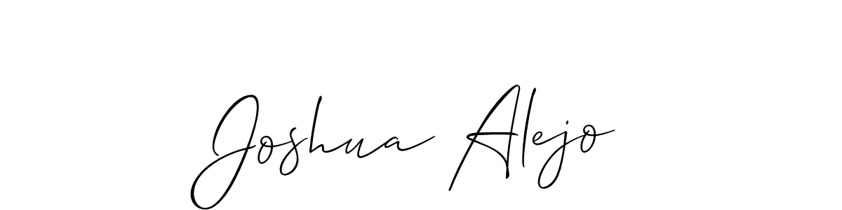 Create a beautiful signature design for name Joshua Alejo. With this signature (Allison_Script) fonts, you can make a handwritten signature for free. Joshua Alejo signature style 2 images and pictures png