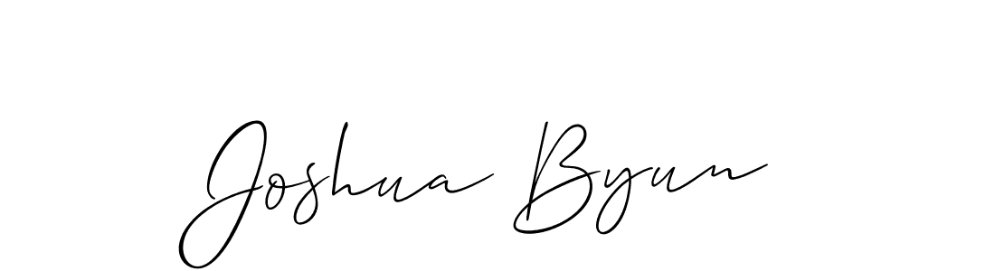 Make a beautiful signature design for name Joshua Byun. Use this online signature maker to create a handwritten signature for free. Joshua Byun signature style 2 images and pictures png