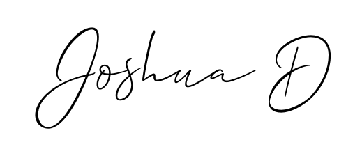 Upgrade your professional image with Joshua D signature created with Allison_Script font. Fast, free, and watermark-free download. Joshua D signature style 2 images and pictures png