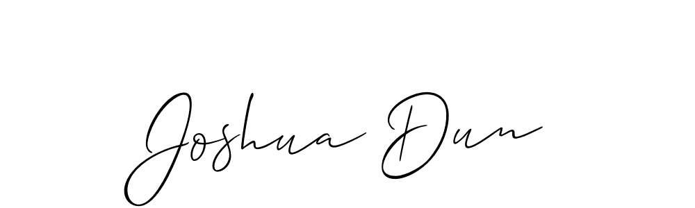 Best and Professional Signature Style for Joshua Dun. Allison_Script Best Signature Style Collection. Joshua Dun signature style 2 images and pictures png