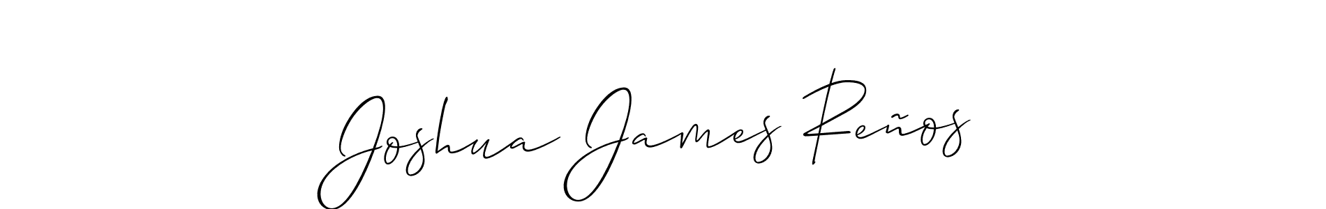 Make a beautiful signature design for name Joshua James Reños. With this signature (Allison_Script) style, you can create a handwritten signature for free. Joshua James Reños signature style 2 images and pictures png