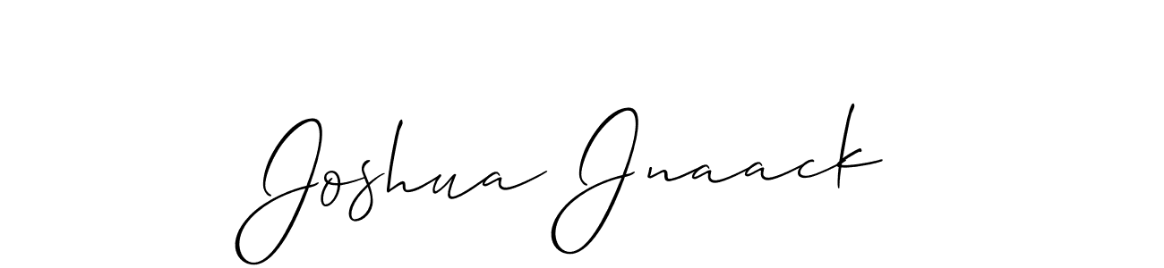 The best way (Allison_Script) to make a short signature is to pick only two or three words in your name. The name Joshua Jnaack include a total of six letters. For converting this name. Joshua Jnaack signature style 2 images and pictures png