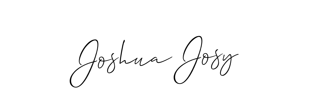 Joshua Josy stylish signature style. Best Handwritten Sign (Allison_Script) for my name. Handwritten Signature Collection Ideas for my name Joshua Josy. Joshua Josy signature style 2 images and pictures png