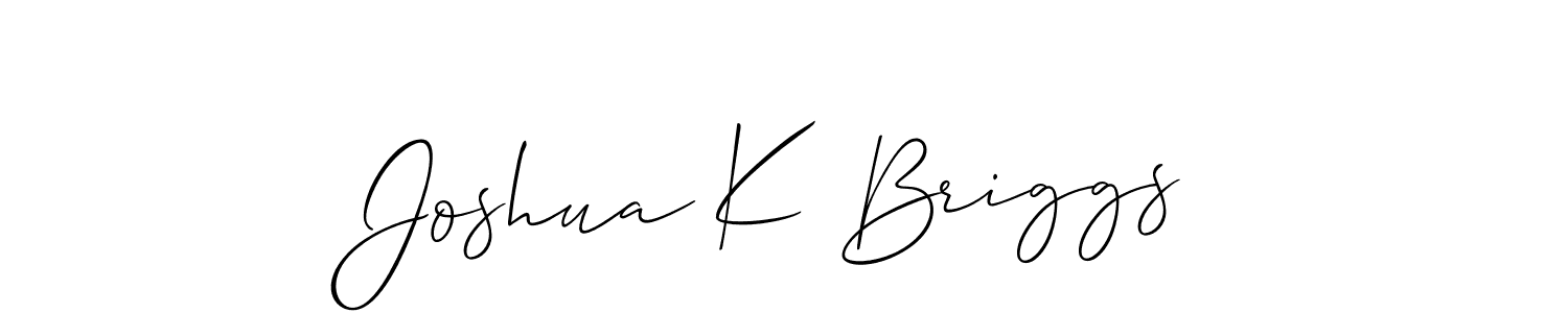 if you are searching for the best signature style for your name Joshua K Briggs. so please give up your signature search. here we have designed multiple signature styles  using Allison_Script. Joshua K Briggs signature style 2 images and pictures png