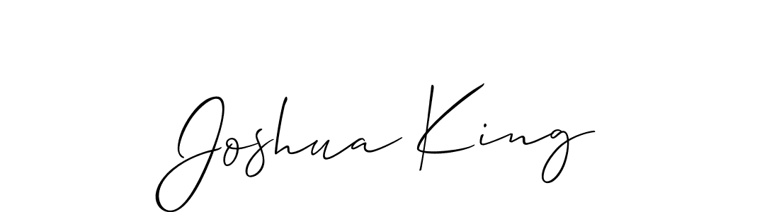 Joshua King stylish signature style. Best Handwritten Sign (Allison_Script) for my name. Handwritten Signature Collection Ideas for my name Joshua King. Joshua King signature style 2 images and pictures png