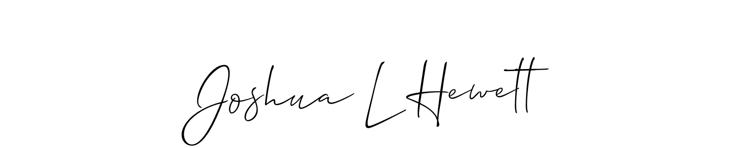 Check out images of Autograph of Joshua L Hewett name. Actor Joshua L Hewett Signature Style. Allison_Script is a professional sign style online. Joshua L Hewett signature style 2 images and pictures png