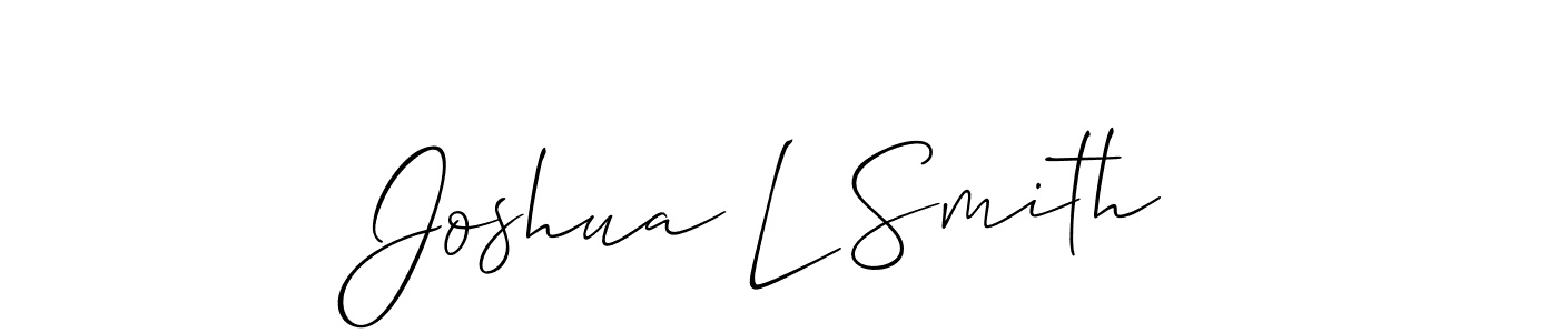 if you are searching for the best signature style for your name Joshua L Smith. so please give up your signature search. here we have designed multiple signature styles  using Allison_Script. Joshua L Smith signature style 2 images and pictures png