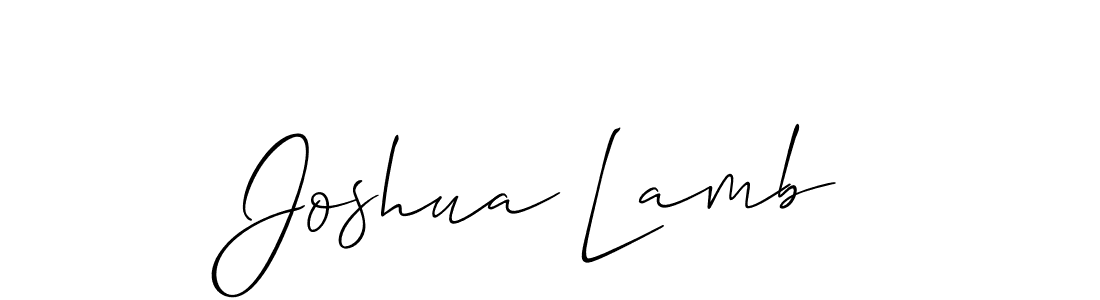 How to make Joshua Lamb signature? Allison_Script is a professional autograph style. Create handwritten signature for Joshua Lamb name. Joshua Lamb signature style 2 images and pictures png