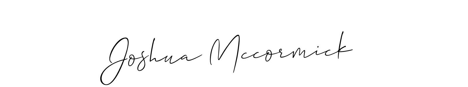 The best way (Allison_Script) to make a short signature is to pick only two or three words in your name. The name Joshua Mccormick include a total of six letters. For converting this name. Joshua Mccormick signature style 2 images and pictures png