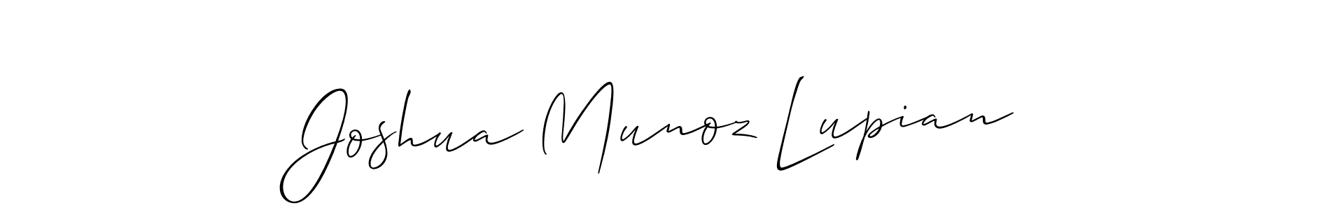 See photos of Joshua Munoz Lupian official signature by Spectra . Check more albums & portfolios. Read reviews & check more about Allison_Script font. Joshua Munoz Lupian signature style 2 images and pictures png