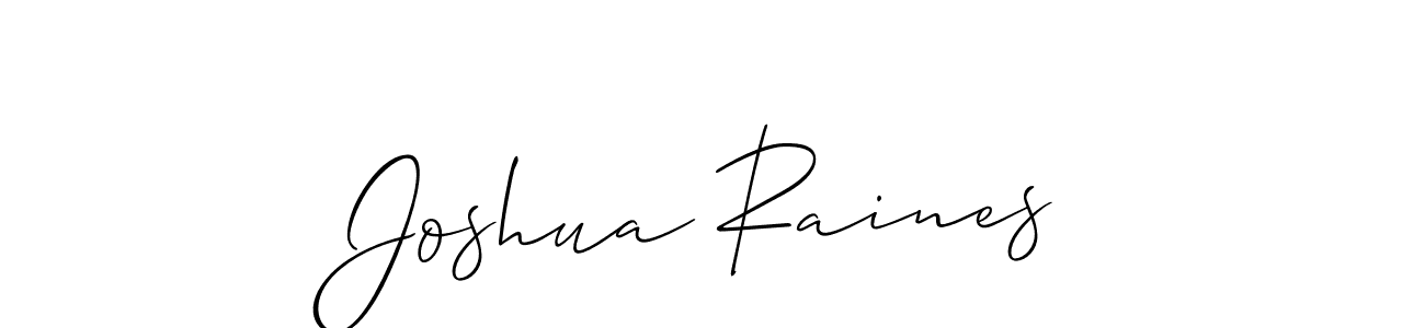 How to make Joshua Raines signature? Allison_Script is a professional autograph style. Create handwritten signature for Joshua Raines name. Joshua Raines signature style 2 images and pictures png